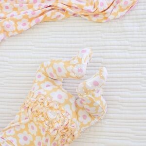 Caden Lane Floral One Piece - Yellow and Pink